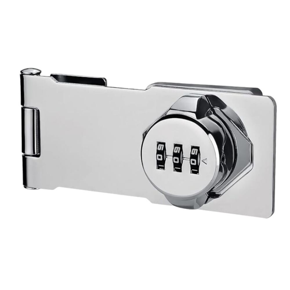 Keyless Quick Installation Cabinet Lock -Silver - Ozerty