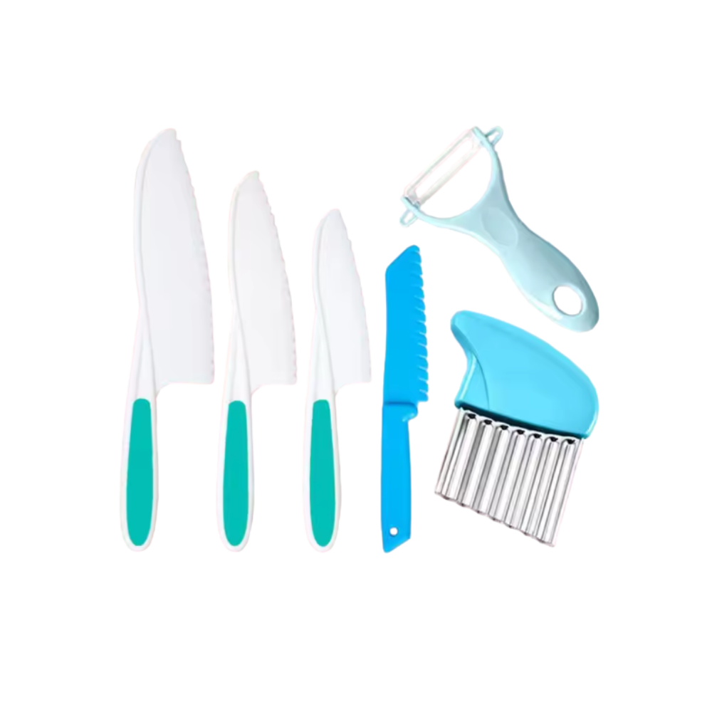 Kid Friendly Kitchen Set Toy -Blue - Ozerty