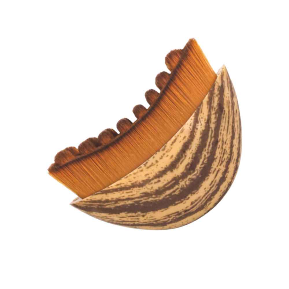 Lymphatic Drainage Facial Brush -Wood Grain - Ozerty