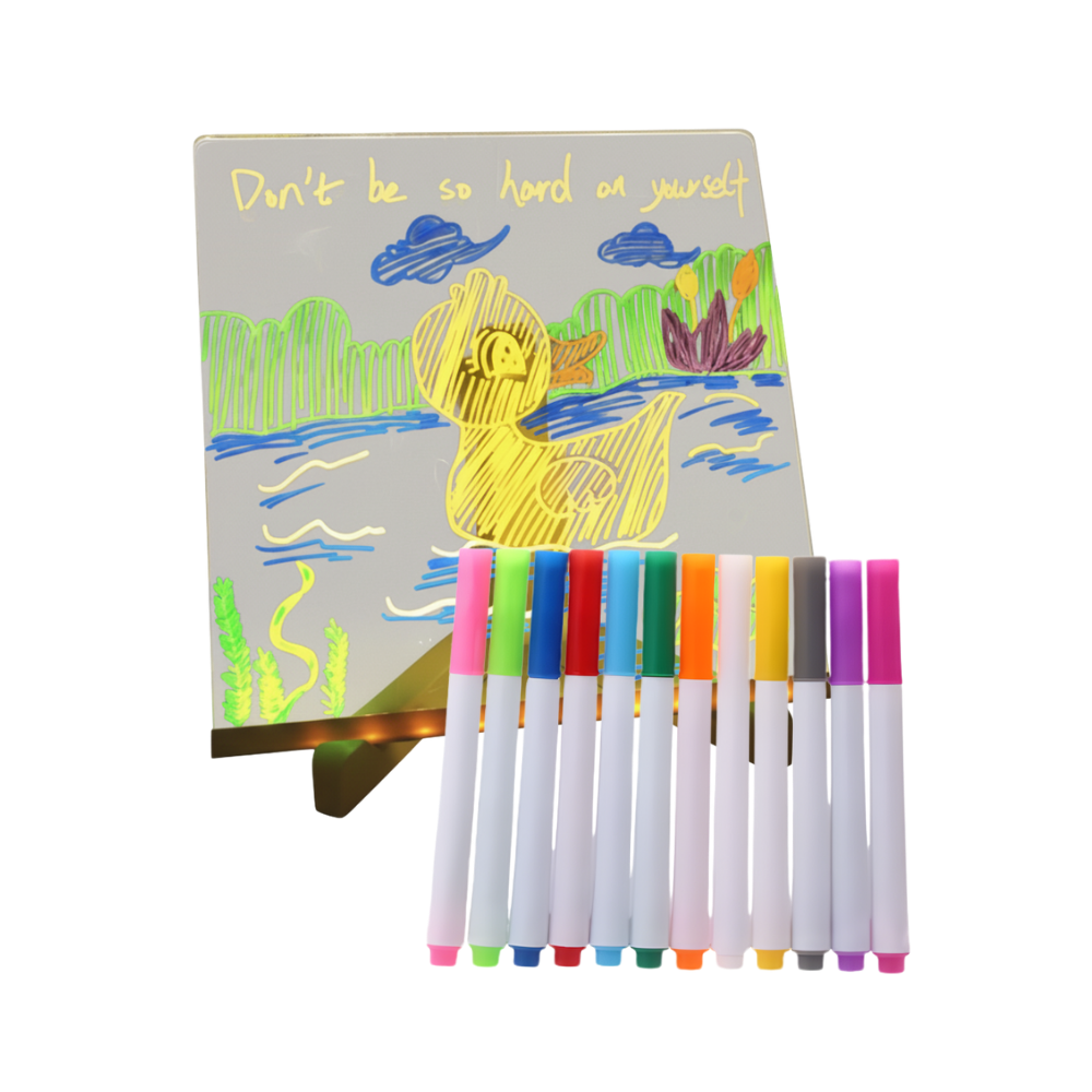 Mesmerizing LED Note Board -20 x 20 cm - Ozerty