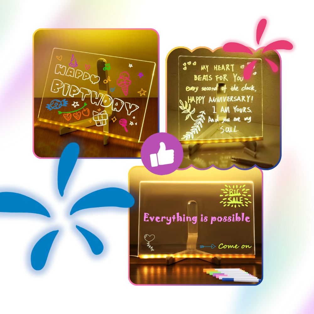 Mesmerizing LED Note Board - Ozerty