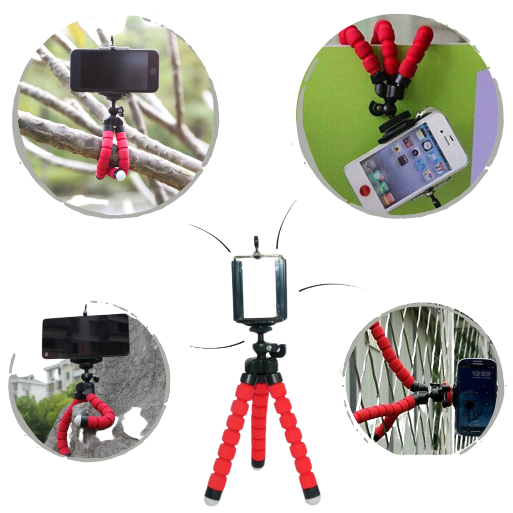 Mini Flexible Phone Tripod Stand Set