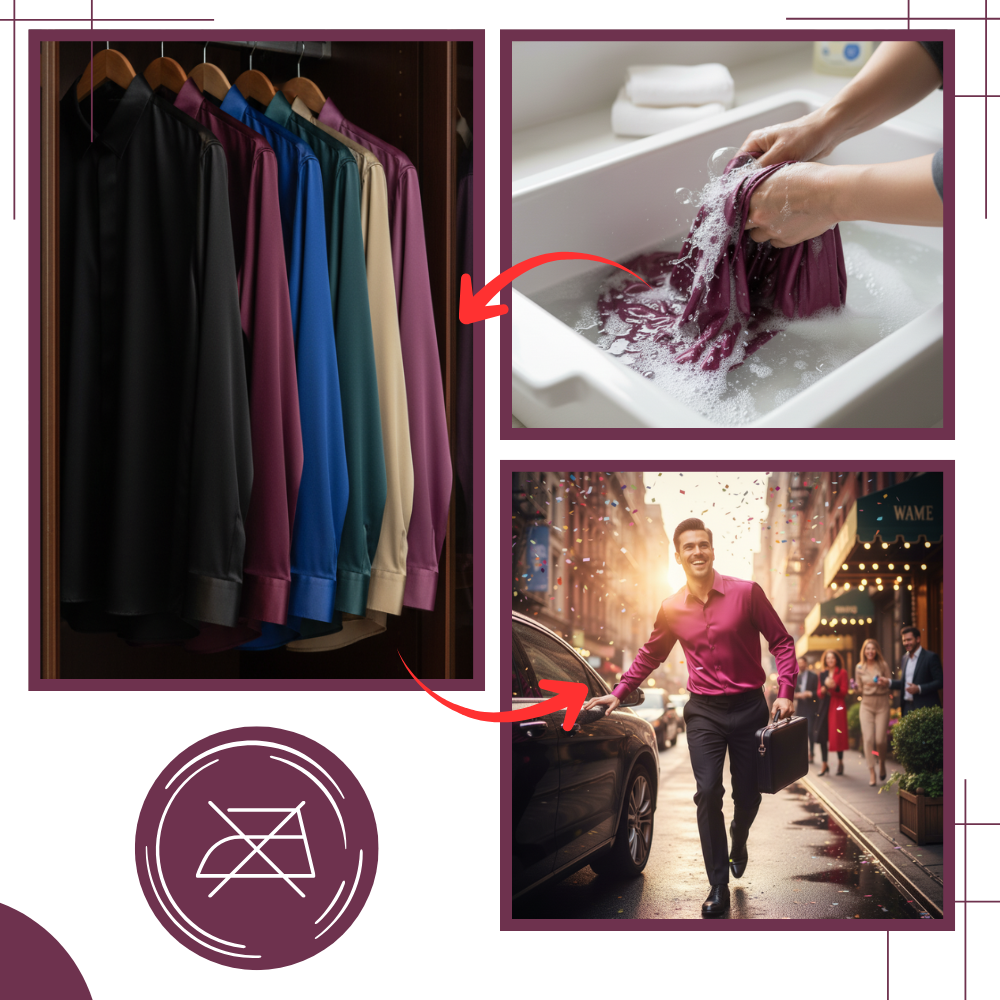 Non Iron Silk Blend Men's Polo - Ozerty