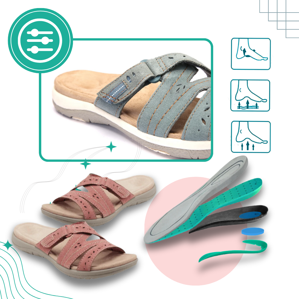 Orthotic Insole Open Toe Sandals - Ozerty