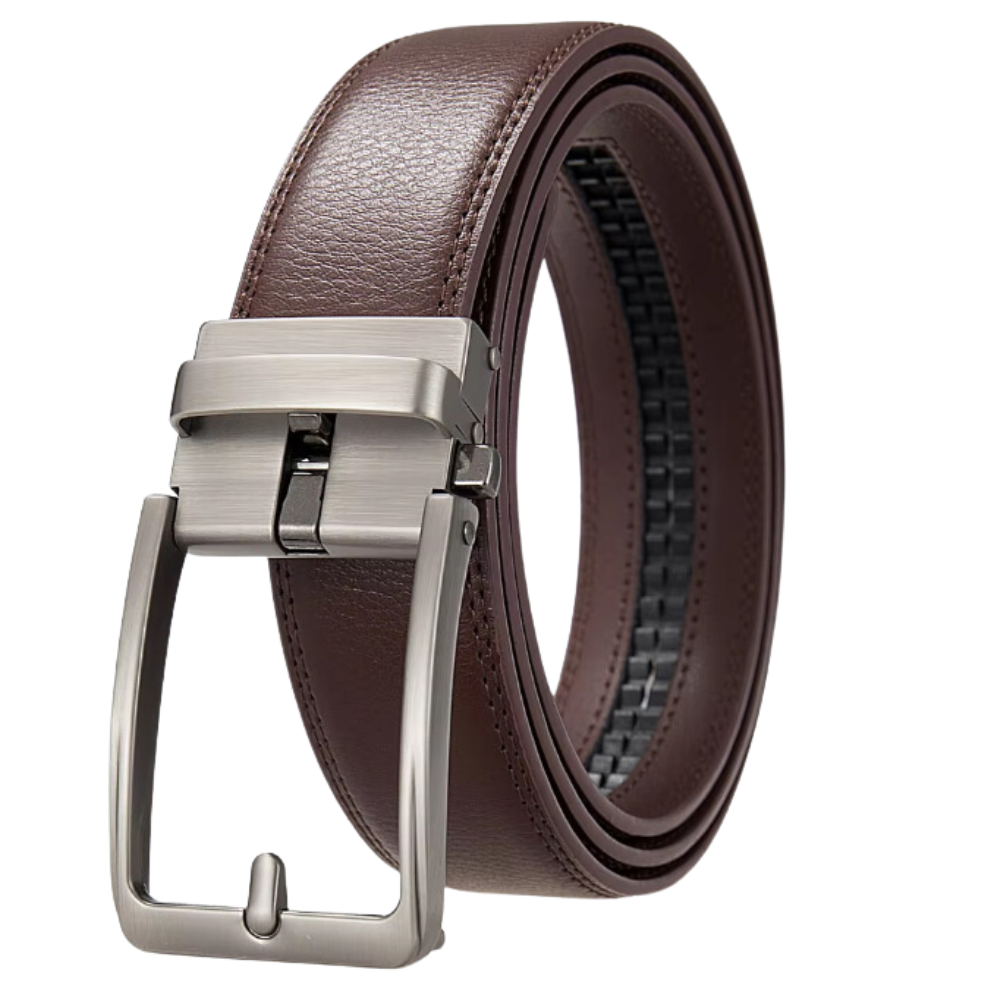 Precision Cowhide Belt -Brown - Ozerty