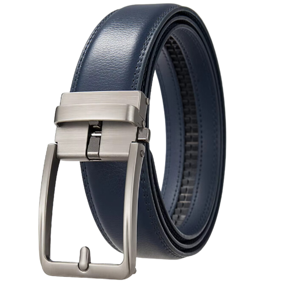 Precision Cowhide Belt -Navy Blue - Ozerty