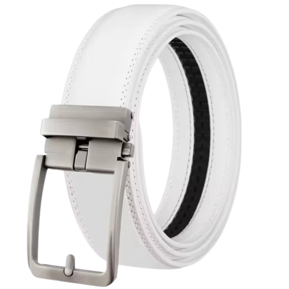 Precision Cowhide Belt -White - Ozerty