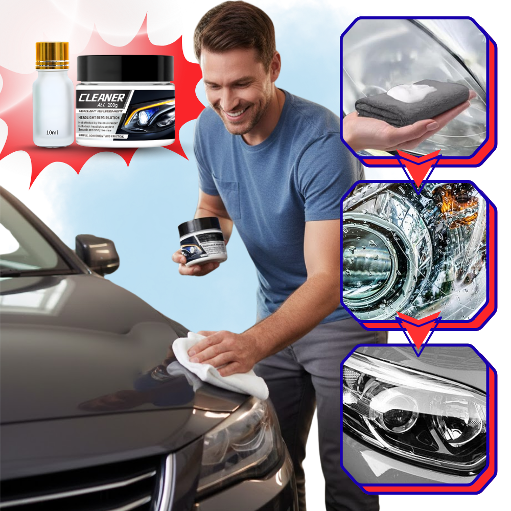 Protectant Headlight Cleaner Kit - Ozerty