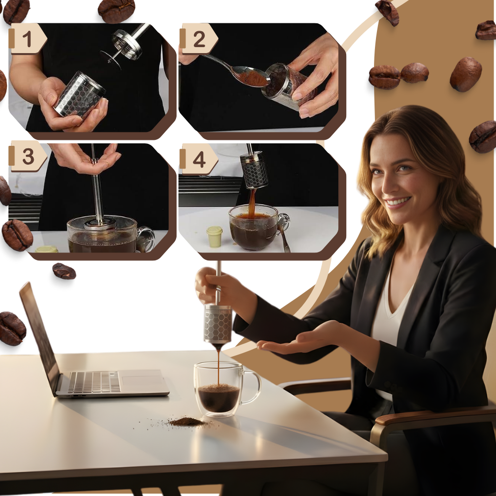 Pure Aroma French Coffee Presser - Ozerty