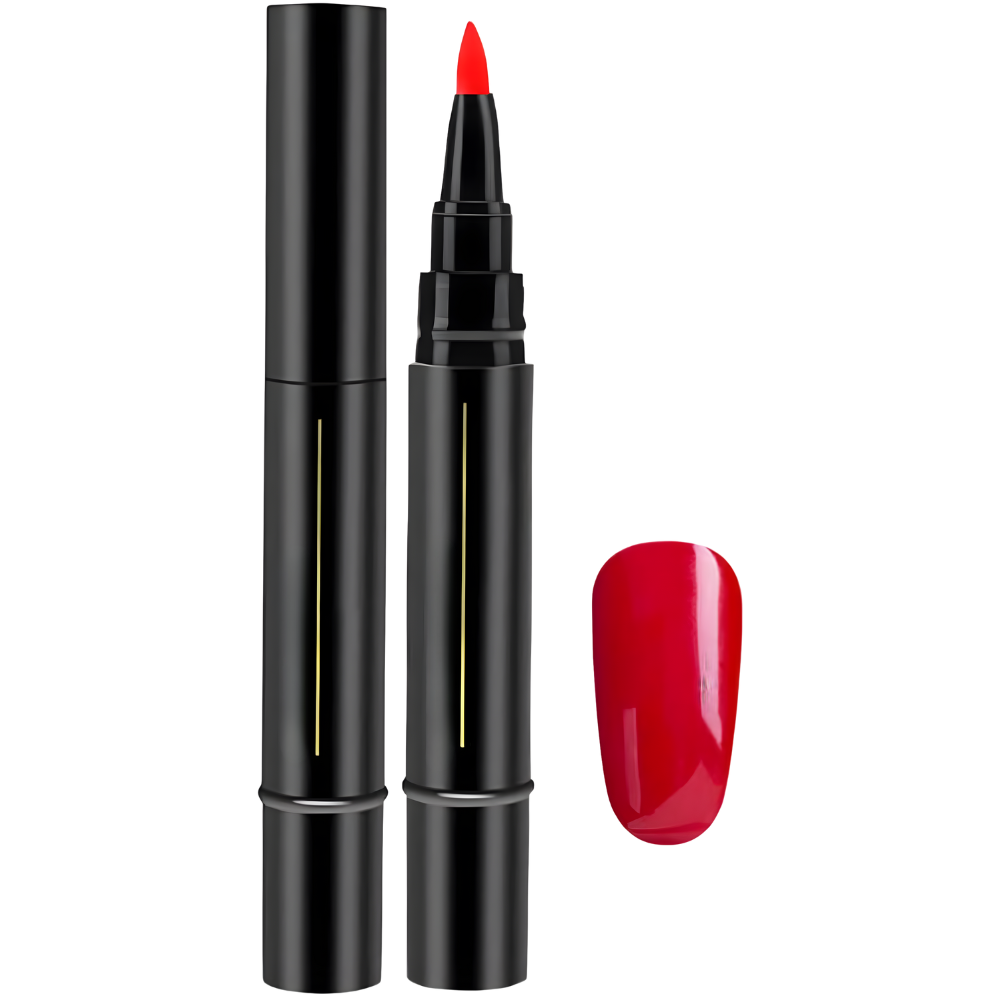 Quick Dry Nail Polish Pen -Bright Red - Ozerty