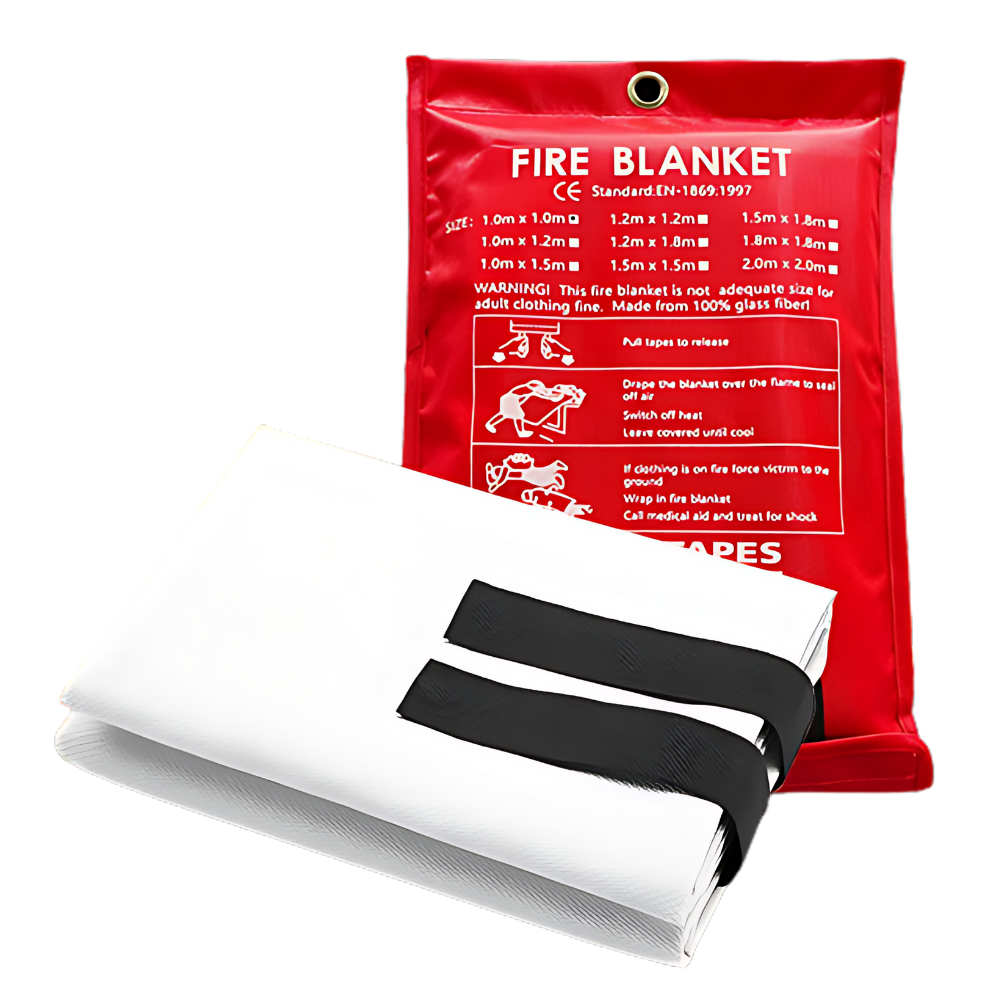 Quick Extinguishing Emergency Fire Blankets -1x1 m/39x39 inch - Ozerty