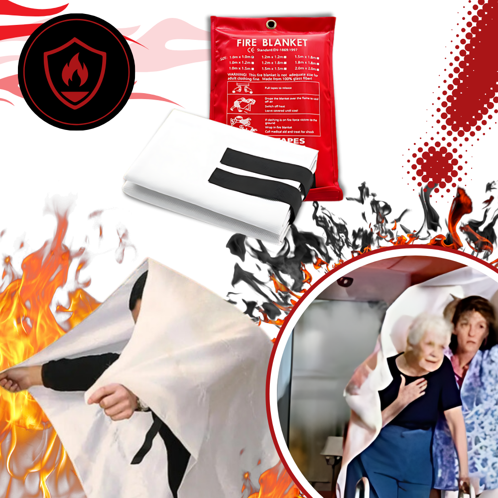 Quick Extinguishing Emergency Fire Blankets - Ozerty