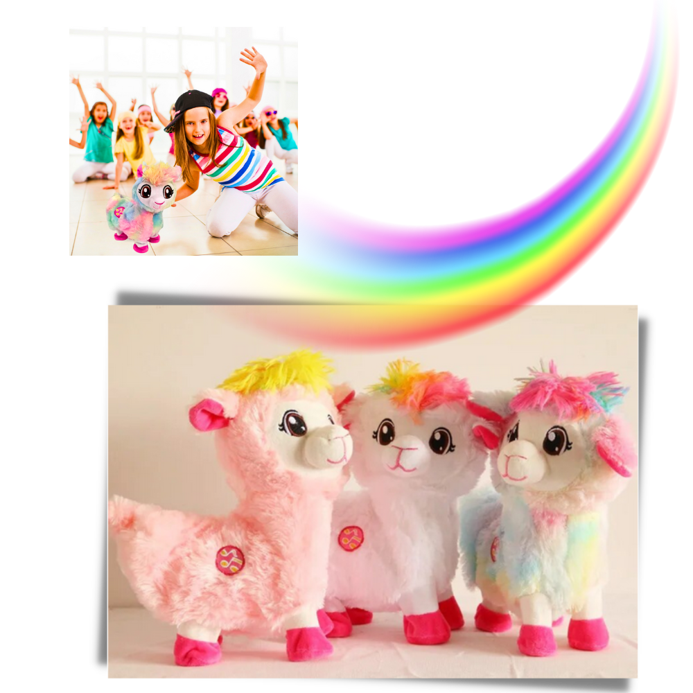 Rainbow Dancing Llama Musical Shakin Toy - Ozerty