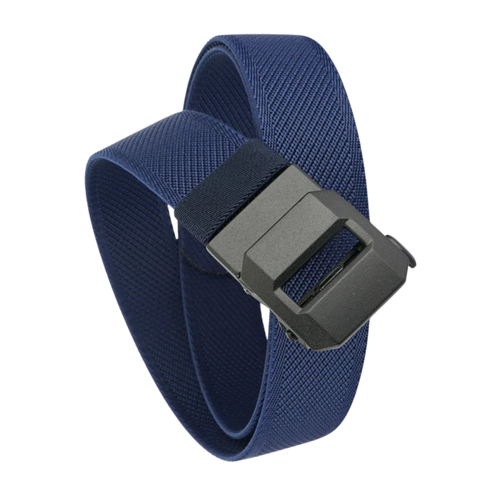 Ratchet Buckle Nylon Belt -Royal blue - Ozerty