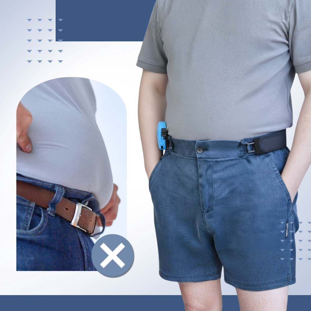 Reinforced Easy Wear Men Side Belt - Ozerty