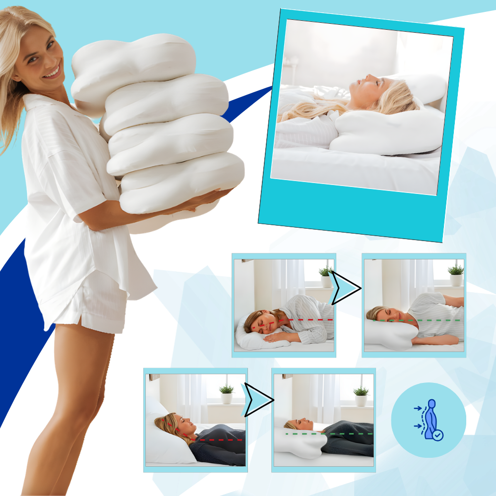 Restful Calm Night Ergonomic Pillow - Ozerty