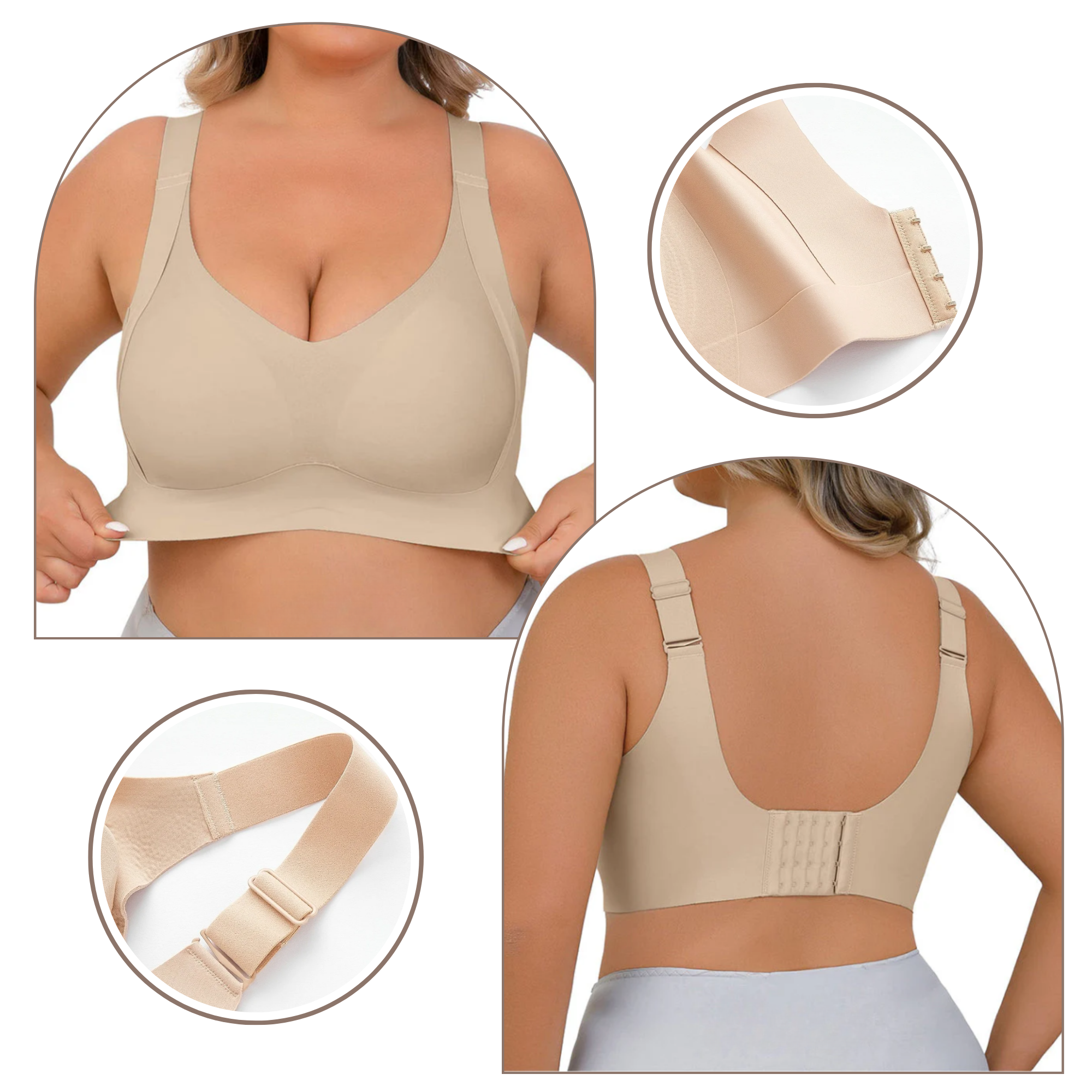 Seamless Breathable Shaper Bra - Ozerty