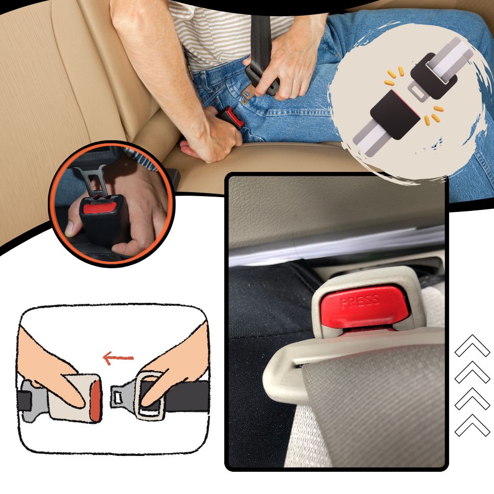 Secure Locking Seatbelt Extender  - Ozerty