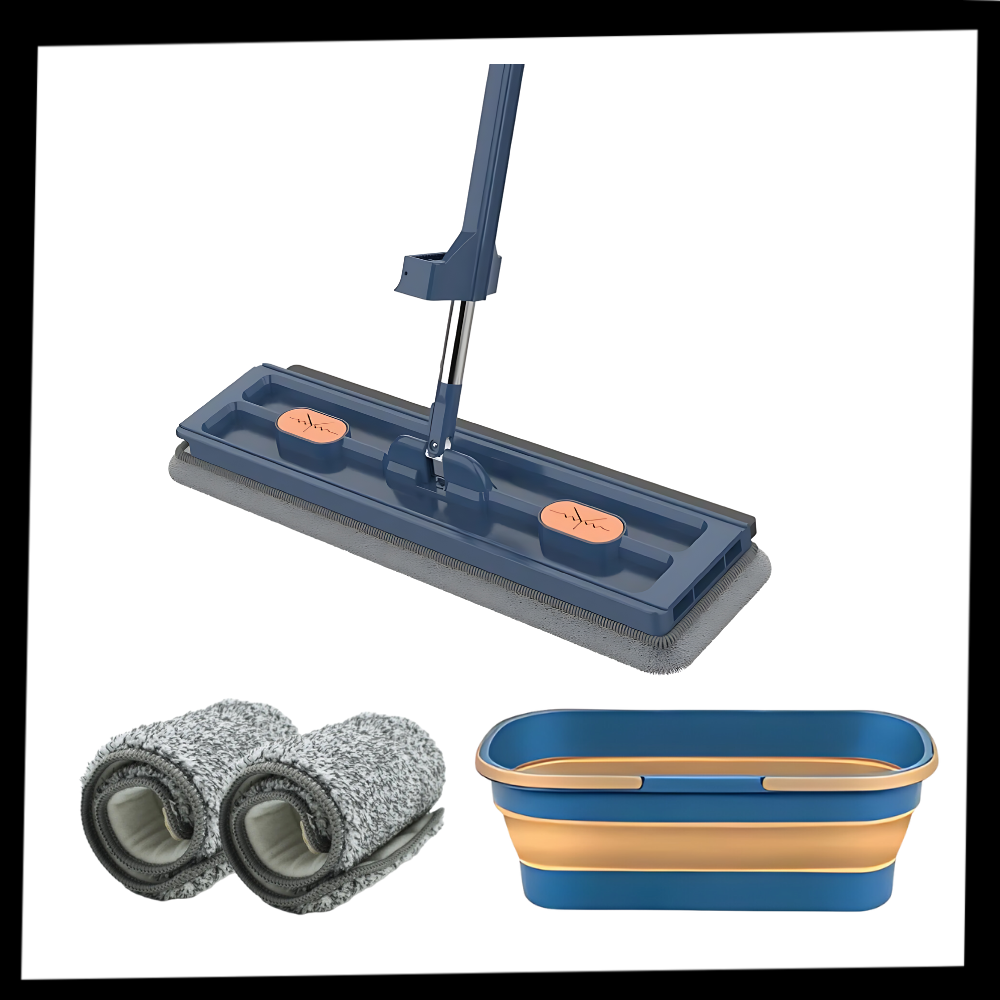 Self-wringing Flat Mop With Bucket - Ozerty