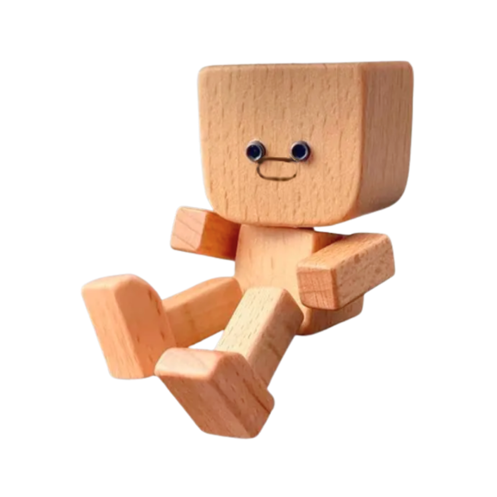 Shaking Quirky Bobblehead Figurine -Mild Smile - Ozerty