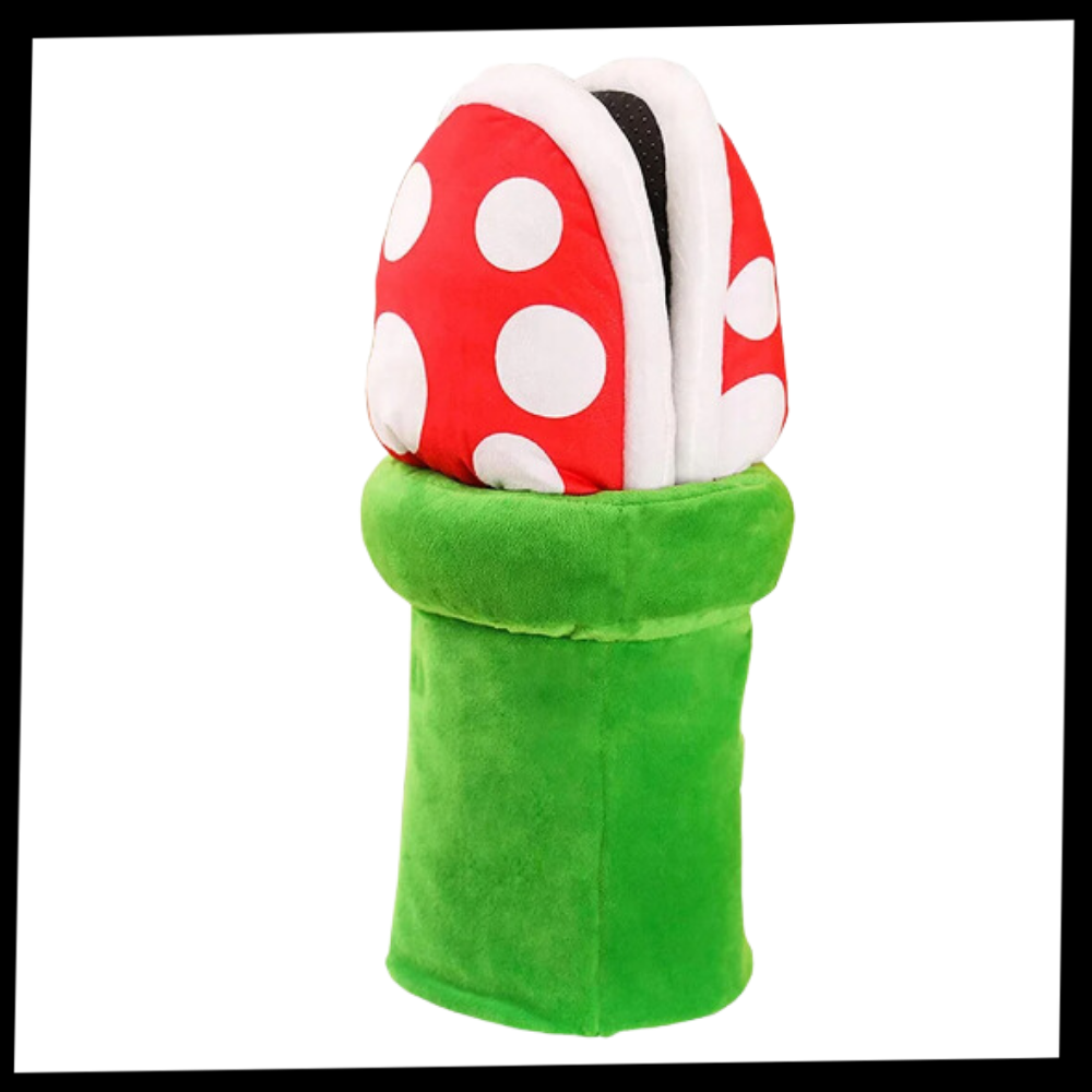 Soft Plush Mario Piranha Plant Slippers - Ozerty