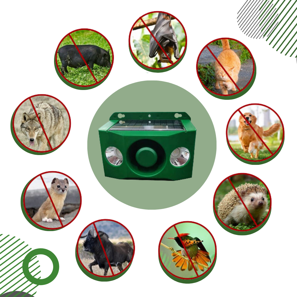 Solar Motion-Activated Animal Repellent - Ozerty