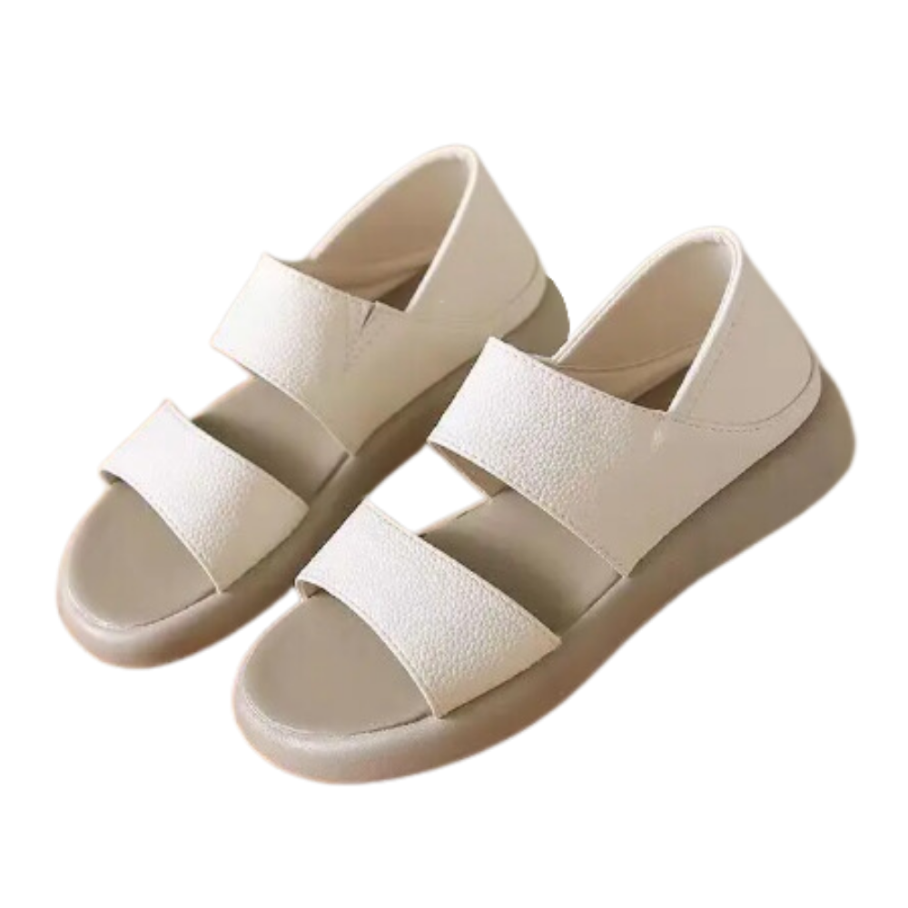 Stylish Non-Slip Orthopedic Slippers -Creamy White - Ozerty