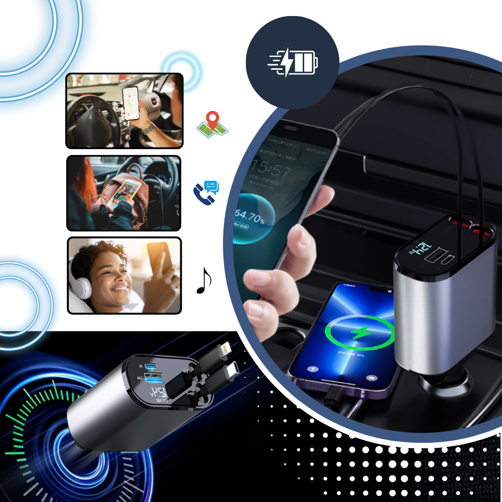 Telescopic Car Charging Station - Ozerty