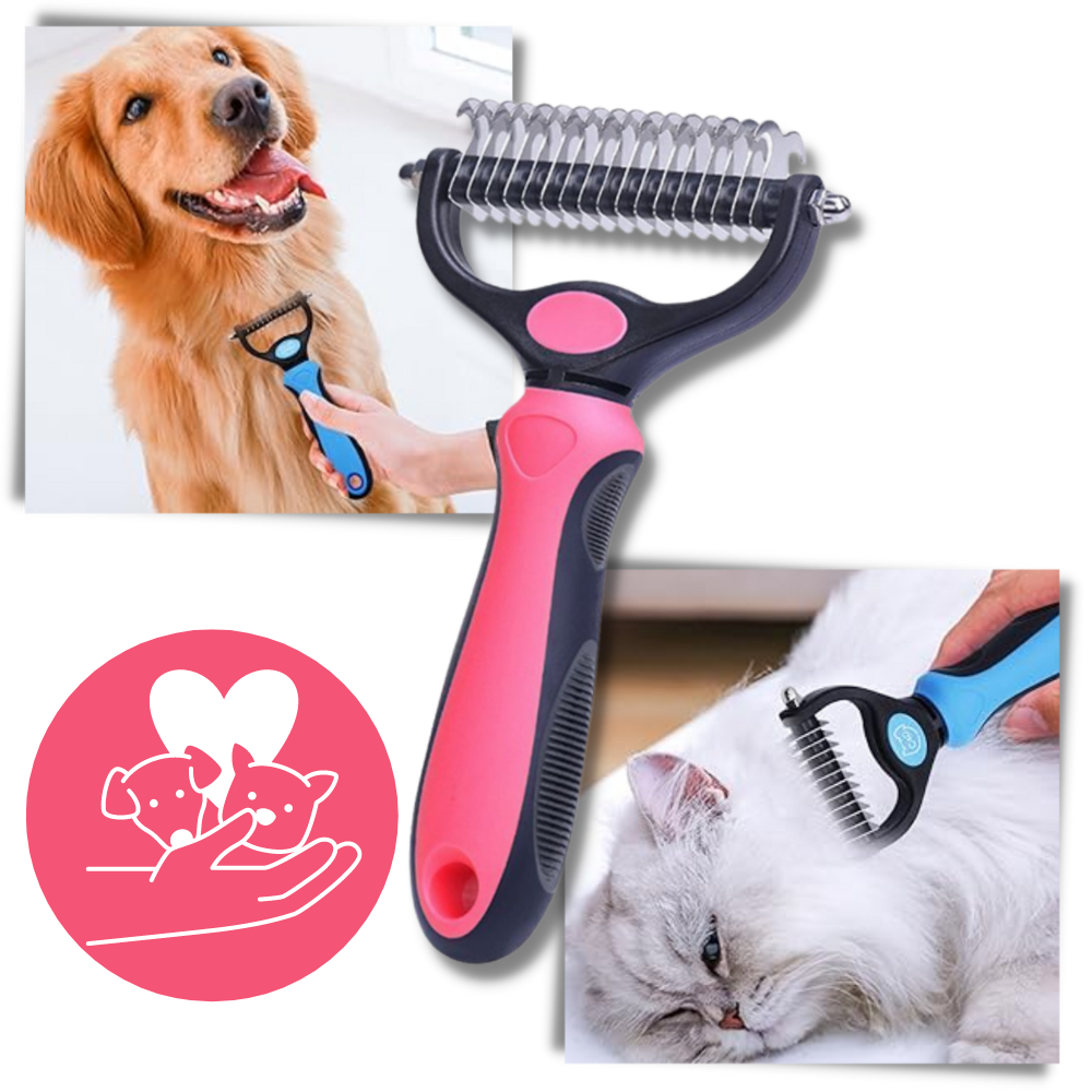 Ultimate Deshedding Brush for Dogs and Cats - Ozerty