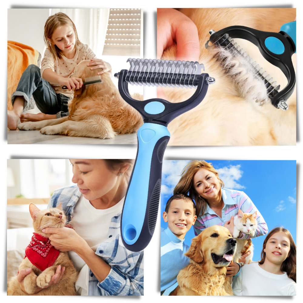 Ultimate Deshedding Brush for Dogs and Cats - Ozerty