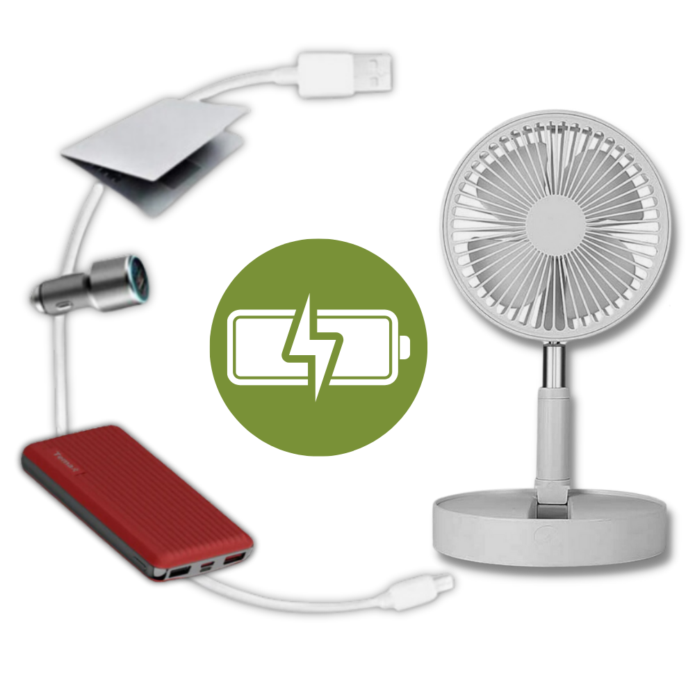 USB charging portable fan  - Ozerty