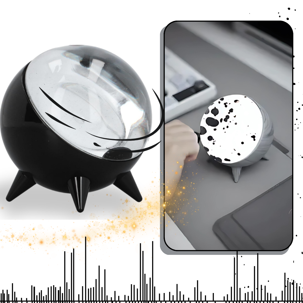 Warm White Magnetic Dancing Ferrofluid Speaker - Ozerty