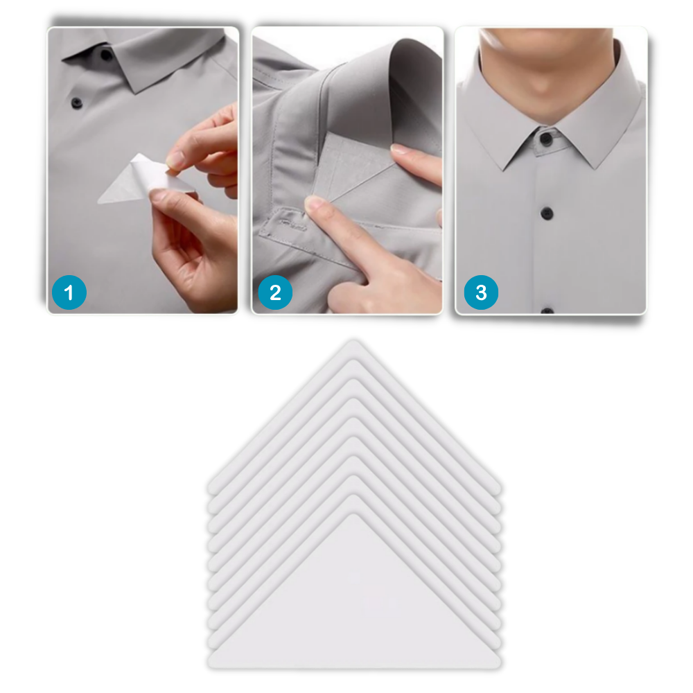 Wash Resistant Invisible Collar Sticker  - Ozerty