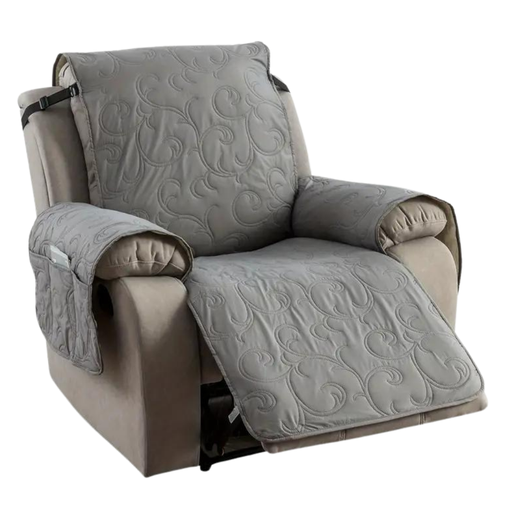 Waterproof Recliner Slipcover -Light Grey - Ozerty