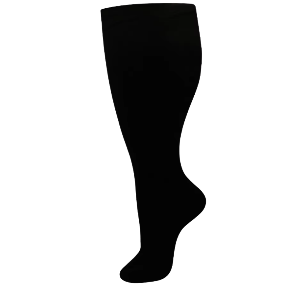 Wide Breathable Compression Sock -Black - Ozerty