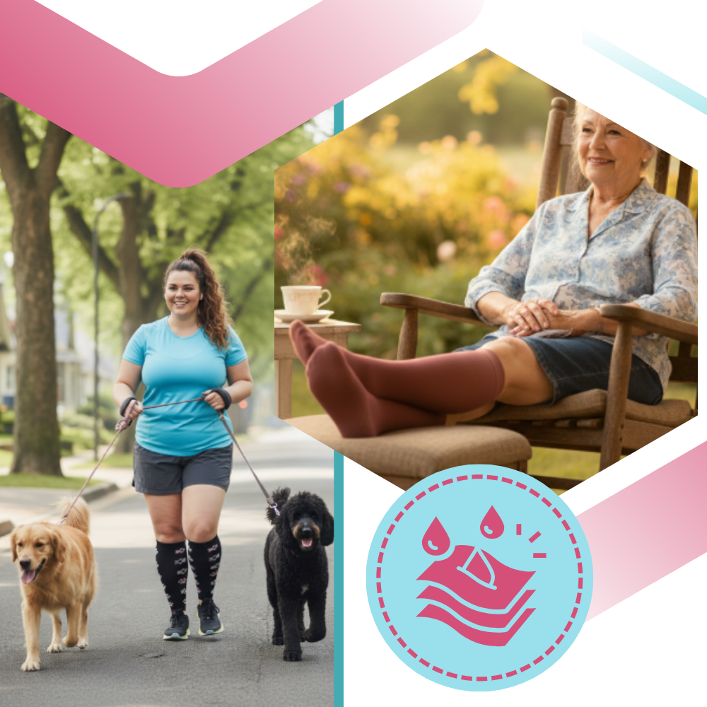 Wide Breathable Compression Sock - Ozerty