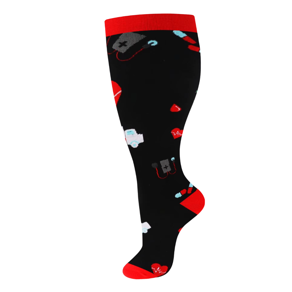 Wide Breathable Compression Sock -Med Patch - Ozerty