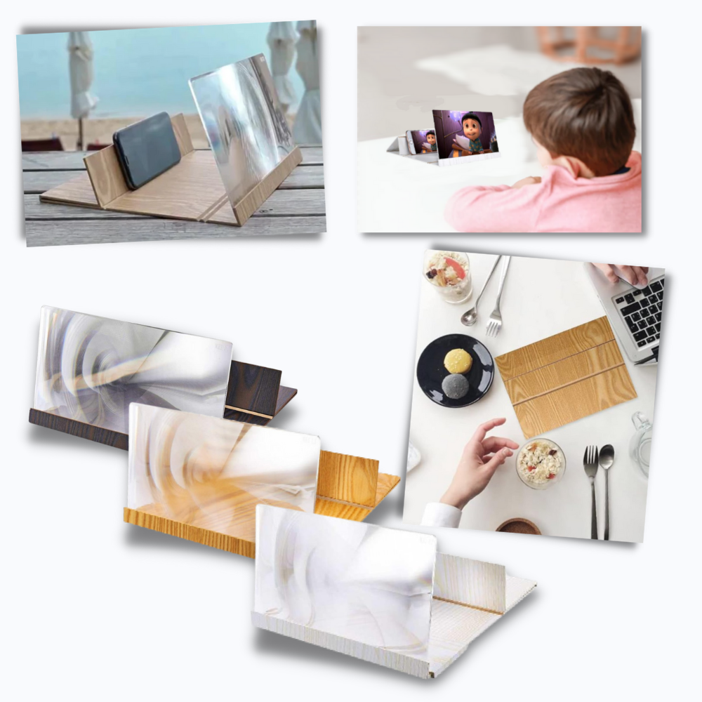 Wood Mobile Phone Screen Magnifier - Ozerty