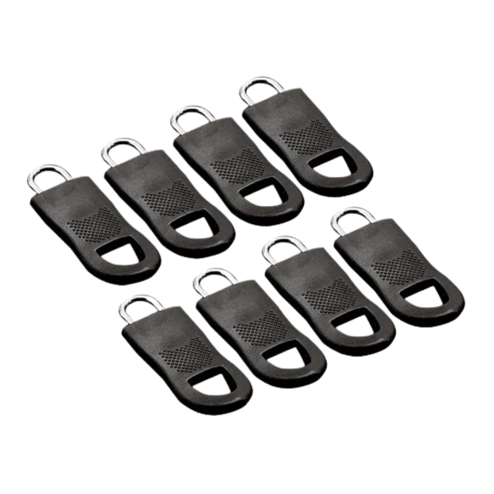 Zipper Pull Replacement Set -Black/Large - Ozerty