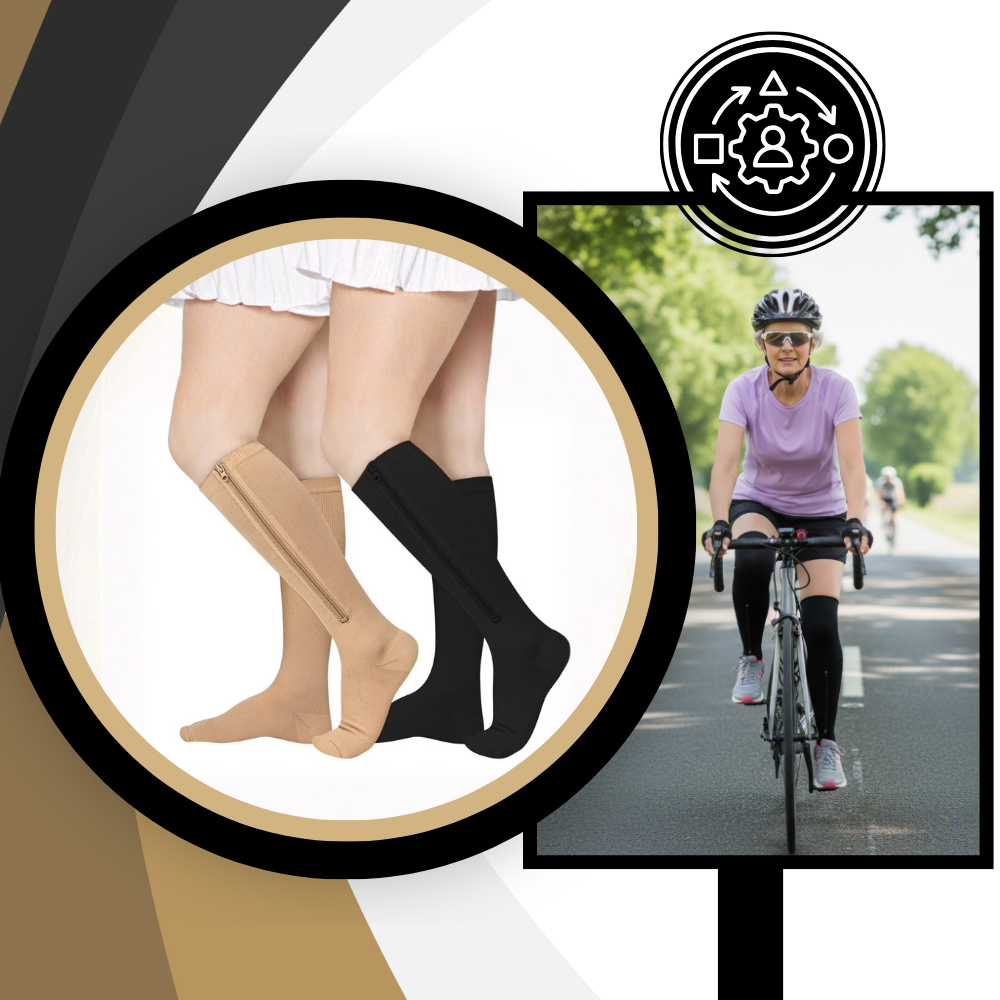 Zippered Knee Compression Sock - Ozerty